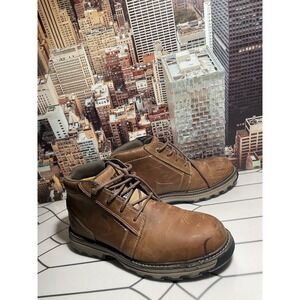 Caterpillar Mens PARKER SD ST Steel Toe Work Safety Boot Brown US 10.5
